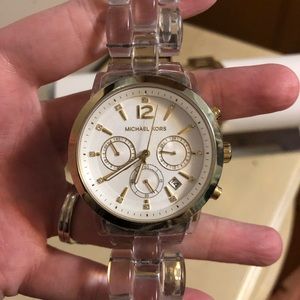 Michael Kors Clear Acrylic Audrina Watch MK6200